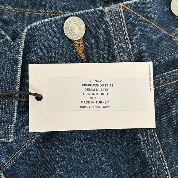 Re/Done Denim Duster Jean Jacket Size S - Picture 6 of 10